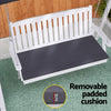 Gardeon Outdoor Wooden Swing Chair Garden Bench Canopy Cushion 3 Seater White - OZ Home Deals