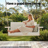 Gardeon Porch Outdoor Swing Chair With Cup Holder Wooden Furniture 2 Seater - OZ Home Deals