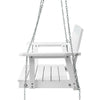 Gardeon Porch Swing Chair with Chain Garden Chair Outdoor Furniture Wooden White - OZ Home Deals