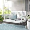 Gardeon Porch Swing Chair with Chain Garden Chair Outdoor Furniture Wooden White - OZ Home Deals
