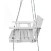 Gardeon Porch Swing Chair with Chain Outdoor Furniture 3 Seater Bench Wooden White - OZ Home Deals