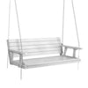 Gardeon Porch Swing Chair with Chain Outdoor Furniture 3 Seater Bench Wooden White - OZ Home Deals