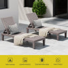 Gardeon Sun Lounge Adjustable Recliner Patio Outdoor Furniture Lightweight Brown - OZ Home Deals