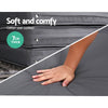 Gardeon Sun Lounge Setting Wicker Lounger Day Bed Outdoor Furniture Patio Grey - OZ Home Deals