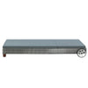 Gardeon Sun Lounge Wicker Lounger Outdoor Furniture Day Bed Wheels Patio Grey - OZ Home Deals