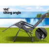 Gardeon Zero Gravity Chair Folding Outdoor Recliner Adjustable Sun Lounge Camping Beige - OZ Home Deals