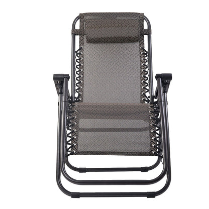 Gardeon Zero Gravity Chair Folding Outdoor Recliner Adjustable Sun Lounge Camping Beige - OZ Home Deals