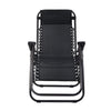 Gardeon Zero Gravity Chair Folding Outdoor Recliner Adjustable Sun Lounge Camping Black - OZ Home Deals