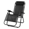 Gardeon Zero Gravity Chair Folding Outdoor Recliner Adjustable Sun Lounge Camping Black - OZ Home Deals