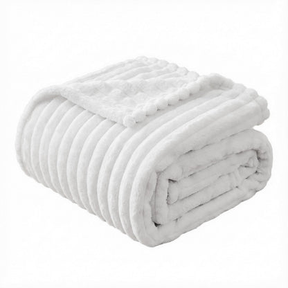 Giselle 203x230cm Throw Blanket Fleece Soft Lightweight Cozy Sofa Couch Bed Throw - OZ Home Deals