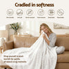 Giselle 203x230cm Throw Blanket Fleece Soft Lightweight Cozy Sofa Couch Bed Throw - OZ Home Deals