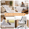 Giselle 203x230cm Throw Blanket Fleece Soft Lightweight Cozy Sofa Couch Bed Throw - OZ Home Deals