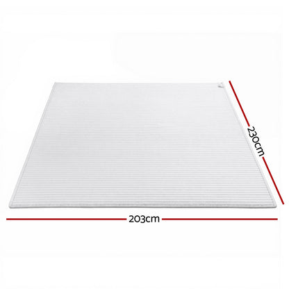 Giselle 203x230cm Throw Blanket Fleece Soft Lightweight Cozy Sofa Couch Bed Throw - OZ Home Deals