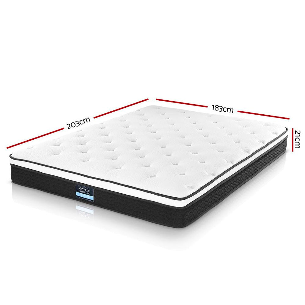 Giselle Bedding 21cm Mattress Euro Top King - OZ Home Deals