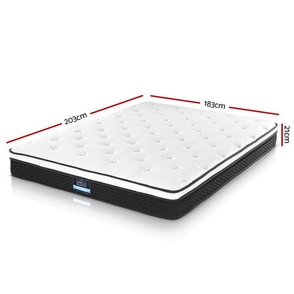 Giselle Bedding 21cm Mattress Euro Top King - OZ Home Deals