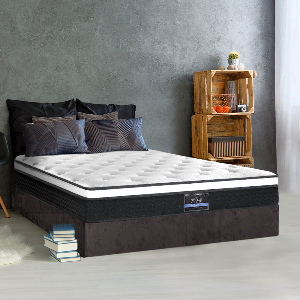 Giselle Bedding 21cm Mattress Euro Top King Single - OZ Home Deals