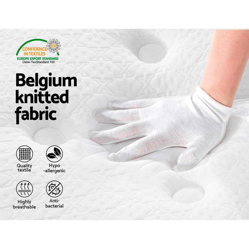 Giselle Bedding 21cm Mattress Euro Top King Single - OZ Home Deals