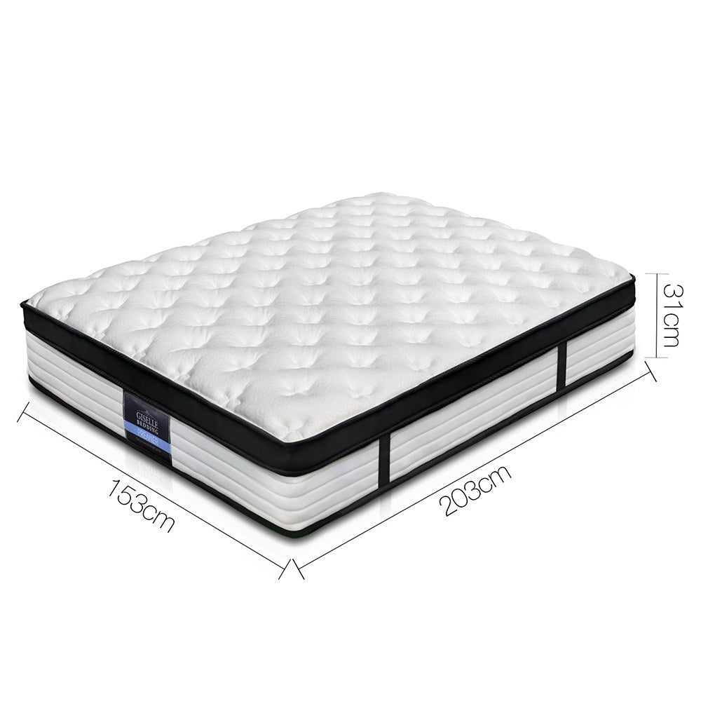 Giselle Bedding 31cm Mattress Euro Top Queen - OZ Home Deals