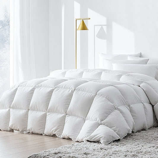Giselle Bedding 500GSM Duck Down Feather Quilt King - OZ Home Deals