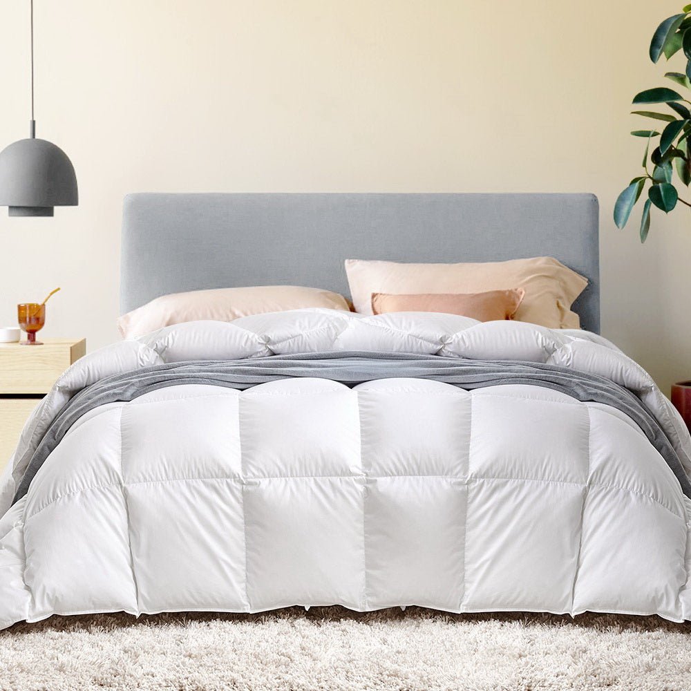 Giselle Bedding 500GSM Goose Down Feather Quilt King - OZ Home Deals