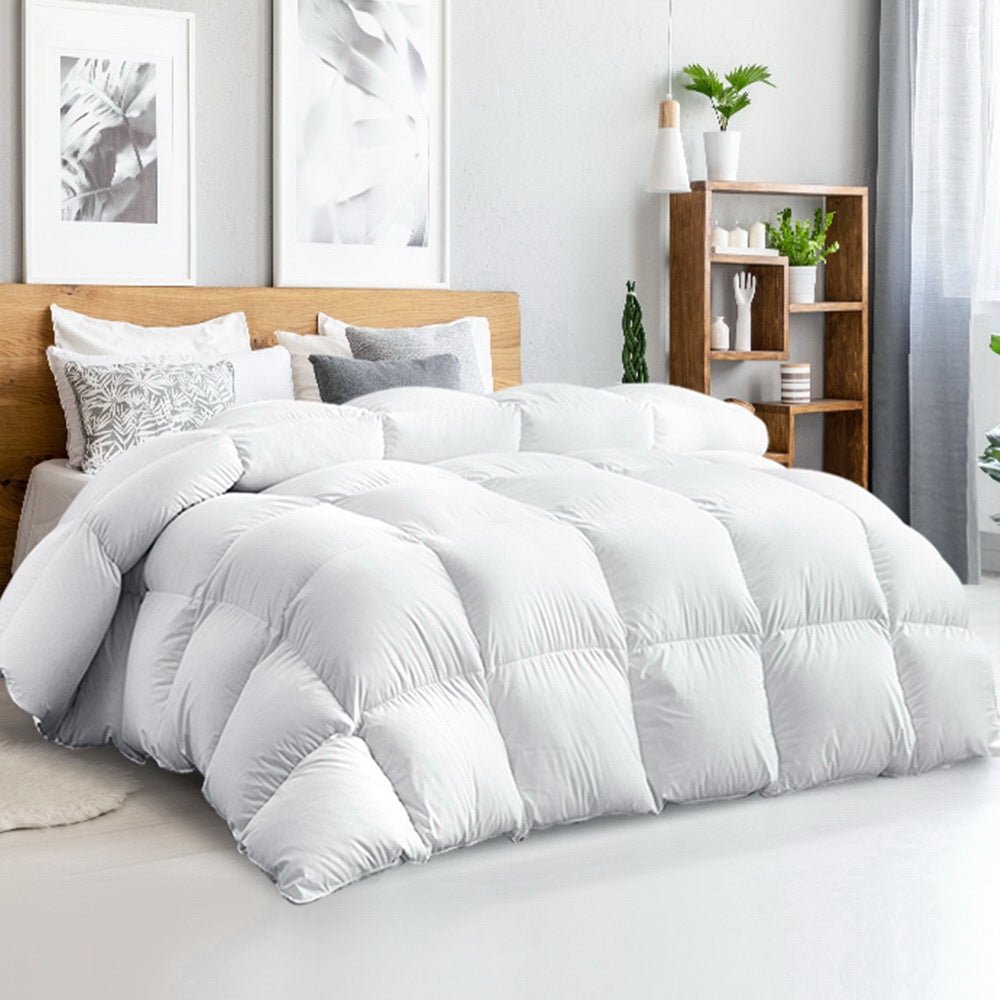 Giselle Bedding 500GSM Goose Down Feather Quilt King - OZ Home Deals