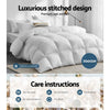 Giselle Bedding 700GSM Duck Down Feather Quilt Queen - OZ Home Deals