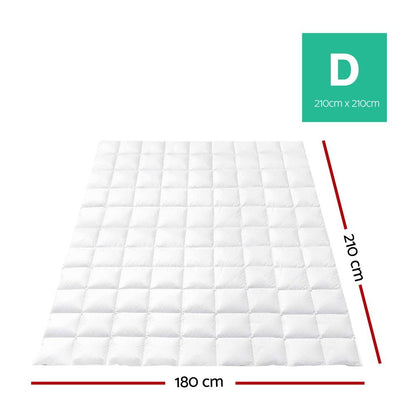 Giselle Bedding 700GSM Goose Down Feather Quilt Double - OZ Home Deals
