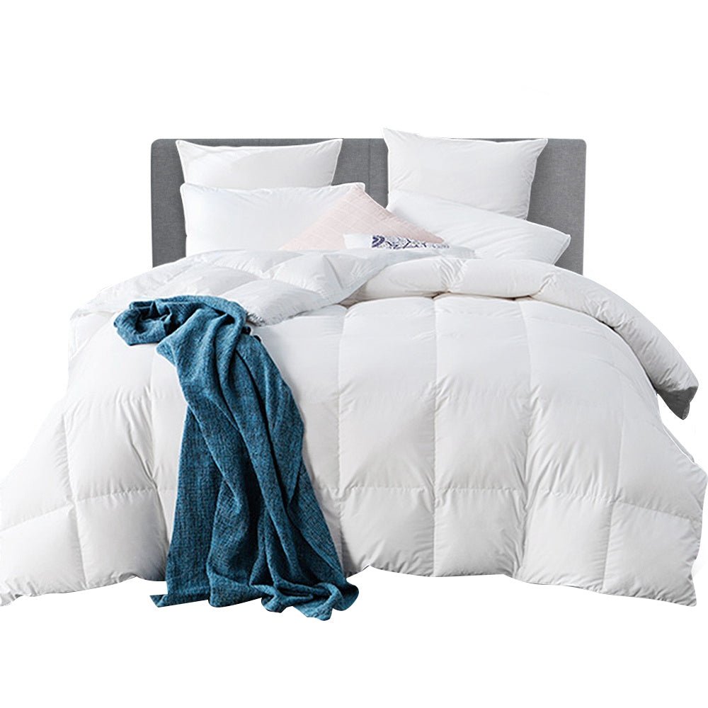 Giselle Bedding 700GSM Goose Down Feather Quilt Queen - OZ Home Deals