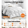 Giselle Bedding 700GSM Goose Down Feather Quilt Queen - OZ Home Deals