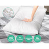 Giselle Bedding Duck Feather Down Pillow Luxury Twin Pack - OZ Home Deals