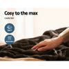 Giselle Bedding Electric Throw Blanket - Chocolate - OZ Home Deals