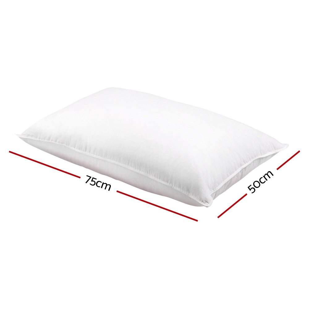 Giselle Bedding Goose Feather Down Pillow Twin Pack - OZ Home Deals