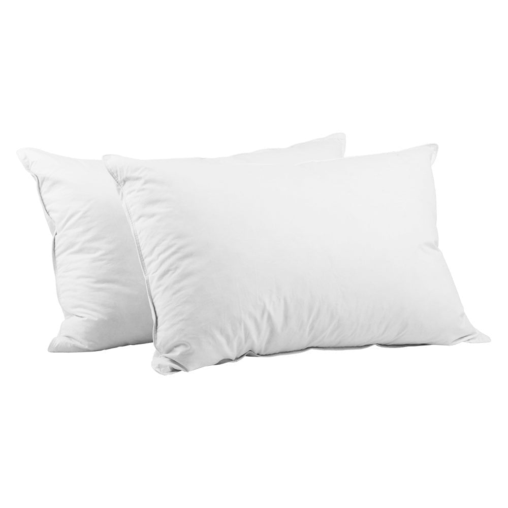 Giselle Bedding Goose Feather Down Pillow Twin Pack - OZ Home Deals