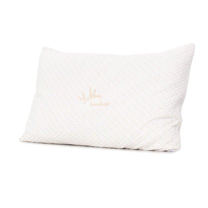 Giselle Bedding Memory Foam Pillow Bamboo Cover Twin Pack - OZ Home Deals