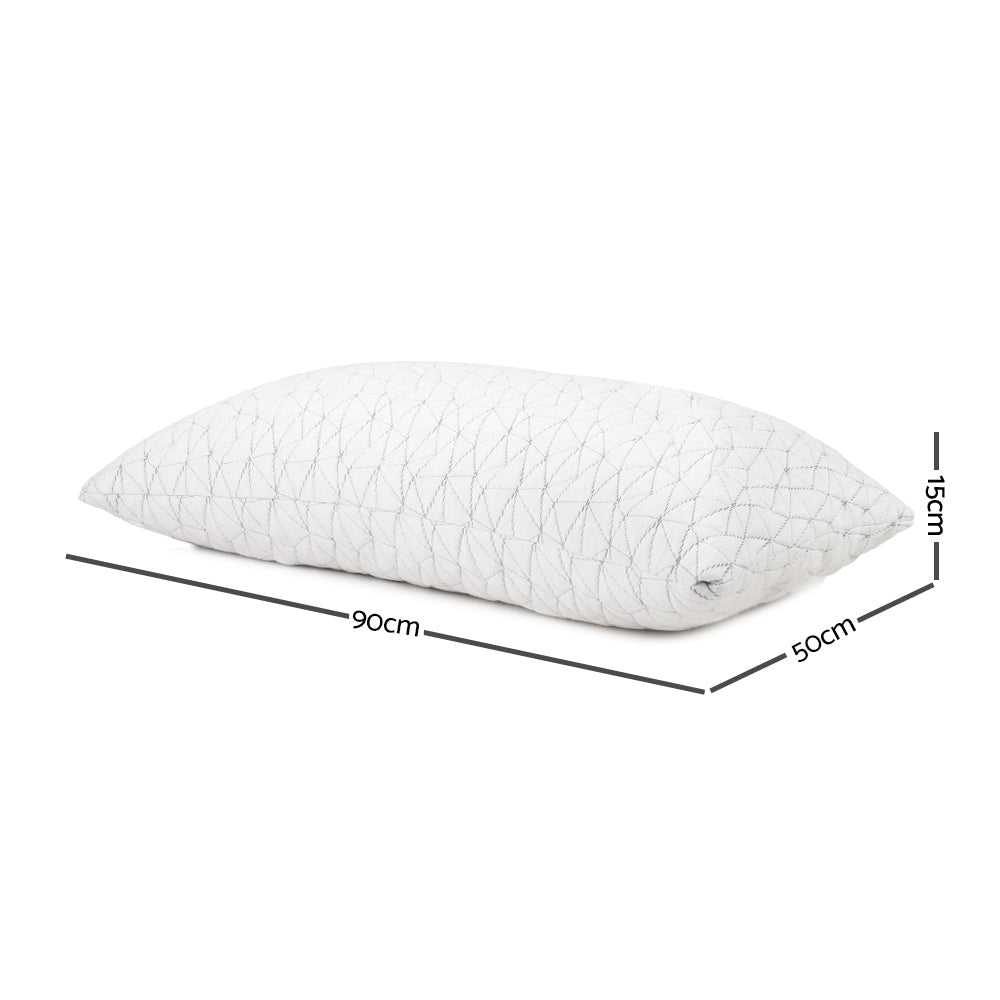 Giselle Bedding Memory Foam Pillow King Size Twin Pack - OZ Home Deals