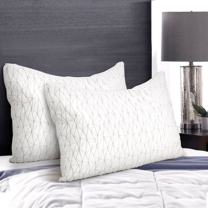 Giselle Bedding Memory Foam Pillow King Size Twin Pack - OZ Home Deals