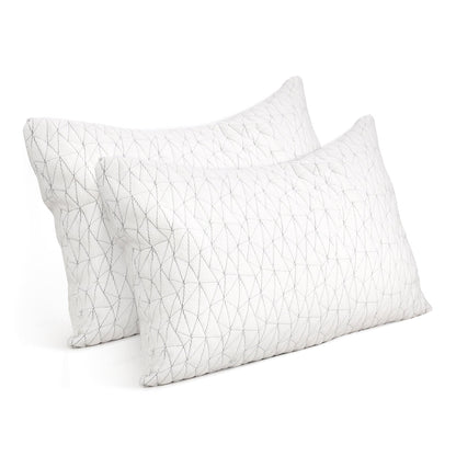Giselle Bedding Memory Foam Pillow King Size Twin Pack - OZ Home Deals