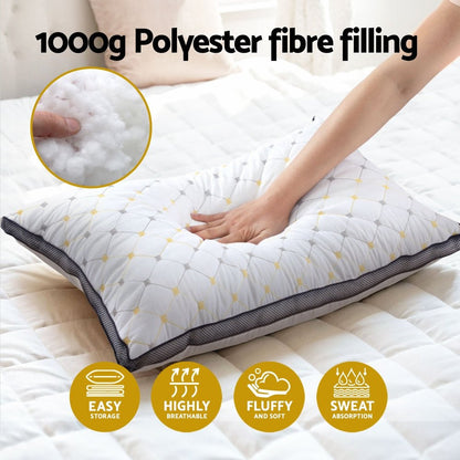 Giselle Bedding Pillows Microfibre Pillow - OZ Home Deals