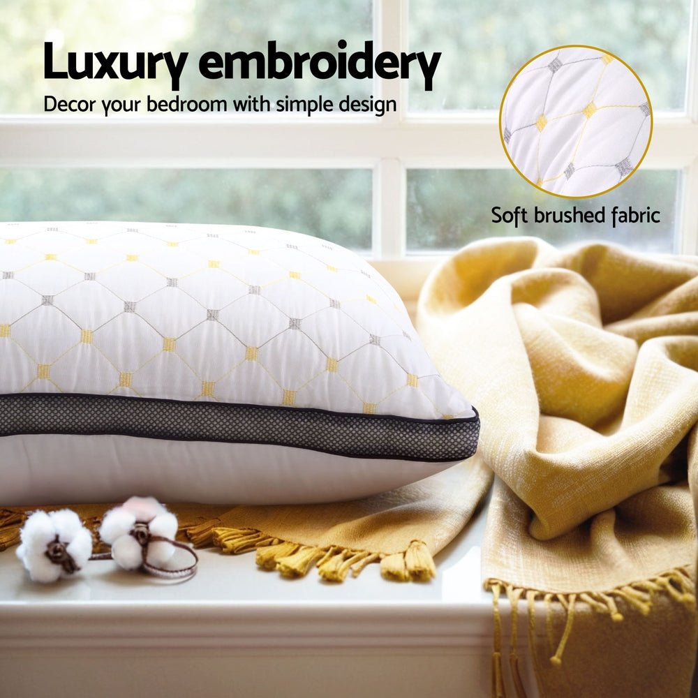Giselle Bedding Pillows Microfibre Pillow - OZ Home Deals