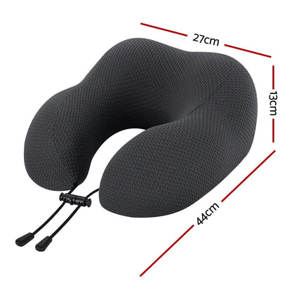 Giselle Bedding Travel Neck Pillow U-Shape Support Memory Foam Plane Car Cushion - OZ Home Deals