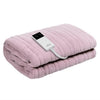 Giselle Electric Throw Rug Heated Blanket Fleece Pink - OZ Home Deals