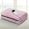 Giselle Electric Throw Rug Heated Blanket Fleece Pink - OZ Home Deals