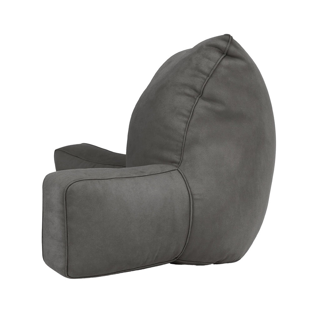 Giselle Reading Pillow Back Rest Lumbar Support Cushion Grey - OZ Home Deals