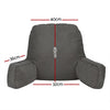 Giselle Reading Pillow Back Rest Lumbar Support Cushion Grey - OZ Home Deals