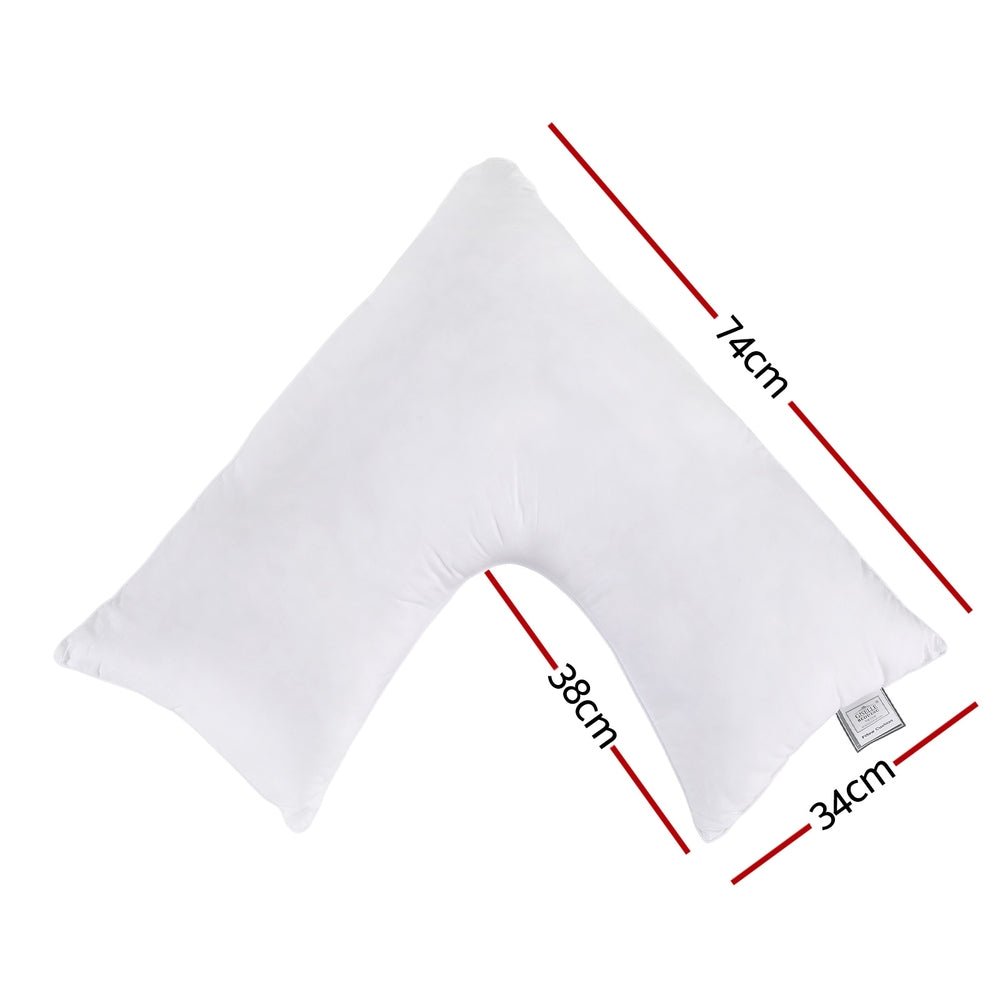 Giselle V Shape Pillow Boomerang Nursing Body Cushion - OZ Home Deals