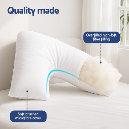 Giselle V Shape Pillow Boomerang Nursing Body Cushion - OZ Home Deals