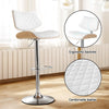 Great Ocean PU Leather Bar Stools – White, 2 Pack - OZ Home Deals