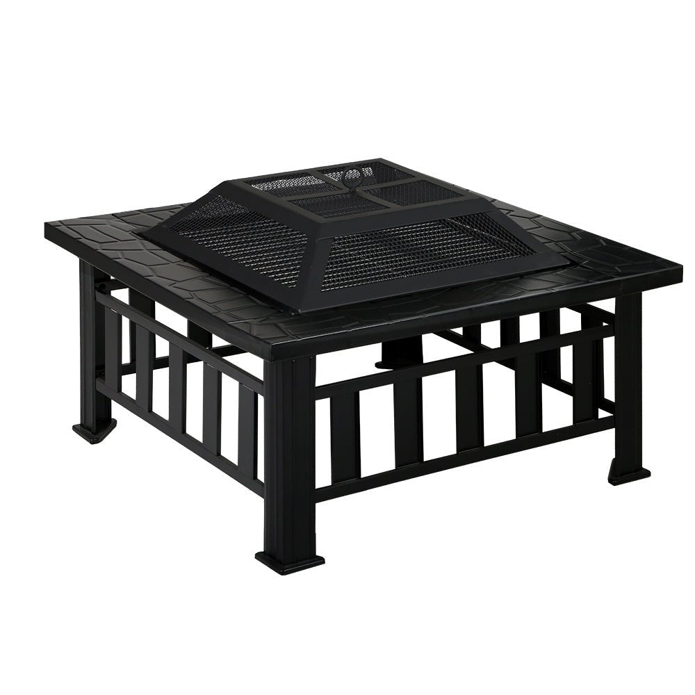 Grillz Fire Pit BBQ Grill 2 - In - 1 Table - OZ Home Deals