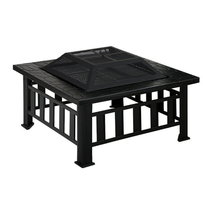 Grillz Fire Pit BBQ Grill 2 - In - 1 Table - OZ Home Deals