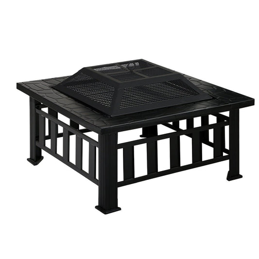 Grillz Fire Pit BBQ Grill 2 - In - 1 Table - OZ Home Deals